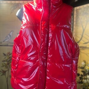 A New Day Glossy Red Outerwear